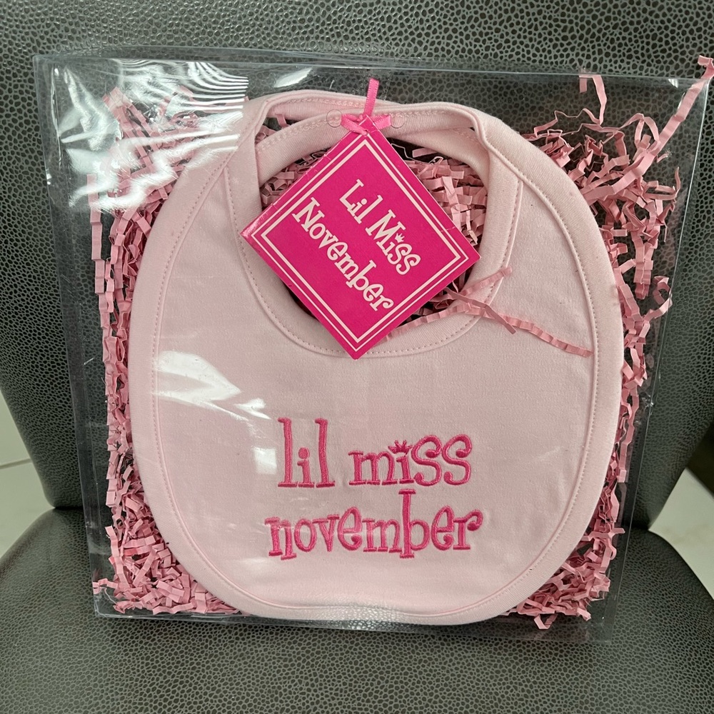 Mud pie brand baby bib retail $49 plus tax brand new